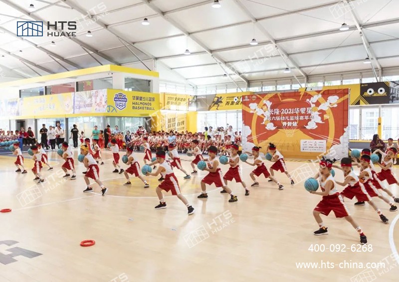 裝配式篷房籃球館有效利用各類存量建設(shè)用地，避免資源浪費